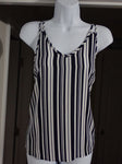 Pink Rose Navy and white stripe tank Women's - M