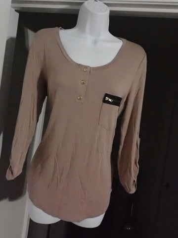 Mine Mauve quarter length top Women's - L