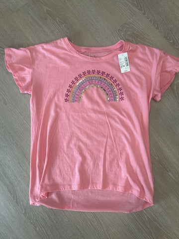The childrens place Pink rainbow shirt new with tags 14