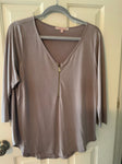 Green Envelope Taupe blouse Women's - L