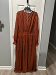 Baltic Born Burn orange, sheer long sleeve Women's XXXL 20