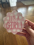 Happy everything Small pink gender attachment Decor