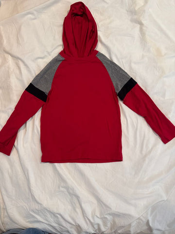 Place Red hooded shirt black and gray 5T/5