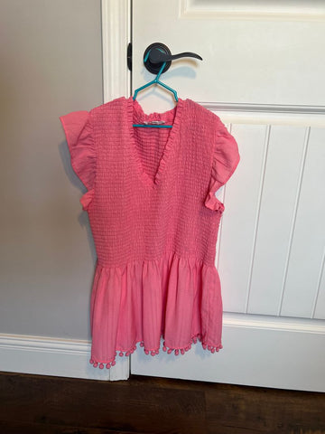 THML pink pom pom top Women's - L