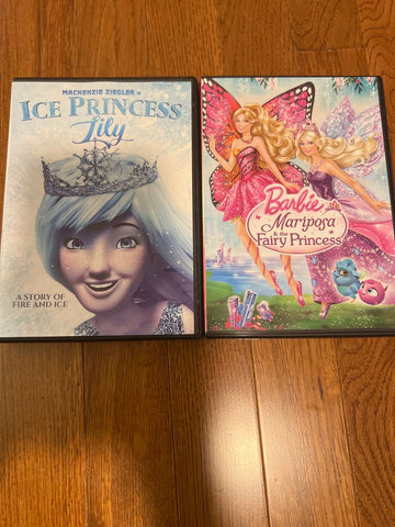 Barbie and princess 2 DVDs Kids-Family Movie