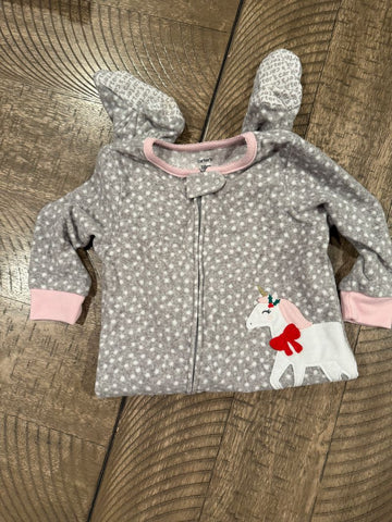 Carters Grey polka dots PJs 18 Months