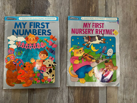 Nursery Rhymes and #'s Workbooks, Fair Condition Preschool (3-5 yrs)