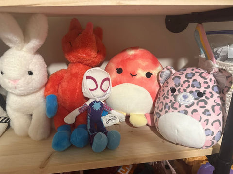 Squishmallow Two squish fox in socks bunny spider girl needs a wipe down Plush Toys