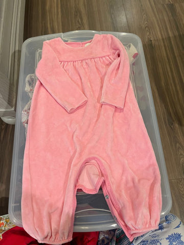 TBBC Pink velvet 6-12 Months