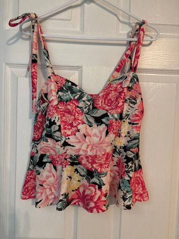 Meroki Flower spaghetti string top Women's - L