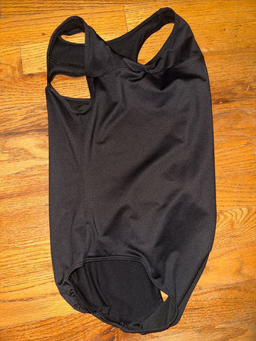 Justice Black Leotard large 12 14 12