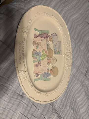 Precious moments The Lords blessing platter Kitchen