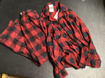 Target Plaid button up long sleeve with pants 10