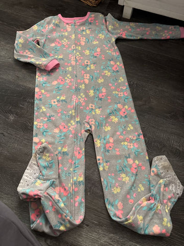Carters Flower footed pjs 7