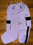 SHEIN youth Purple cargo joggers red spot on front may wash out worn once 10