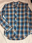 Cinch Plaid collard LS EUC Men's - L