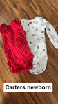 Carters 2-onesies newborn size 0-3 Months
