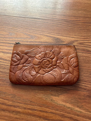 Patrisha Nash Tooled leather wristlets missing strap Bag