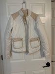 Lauren James Tan and creme light coat never worn Women's - M