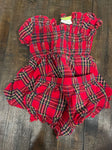 Classic Whimsy Holiday Plaid Diaper Cover Set 2T
