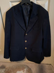 Unknown 12 husky navy blazer with brass buttons 12