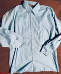 Rafael Gorgeous blue darker than picture button up shirt 16