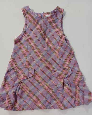 Kiks Purple Pink Plaid 18 Months