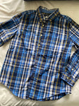 Chaps Blue/yellow/white long sleeve button up 18-20
