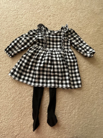 Wonder Nation Like new, never worn. Dress and tights set 12 Months