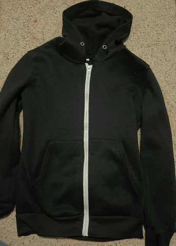 Amazon Black fleece zip up hoodie Women's - S