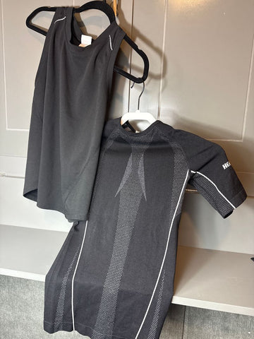 Heat out Black cycling tank and SS - EUC Women's - S