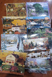 8 each 1000pc Jigsaw Puzzles - Complete - no boxes Puzzle