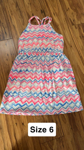 Chevron Pink and blue 6T/6X