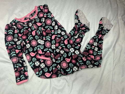 Simple joys by Carter Sleeper, pink and black birds EUC 24 Months