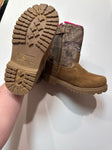Magellan Boots with camo and pink lining. 13 (Lil' Kid)