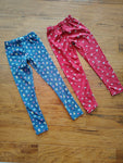 Carters Set of 2 size 7 leggings good used condition navy & red 7