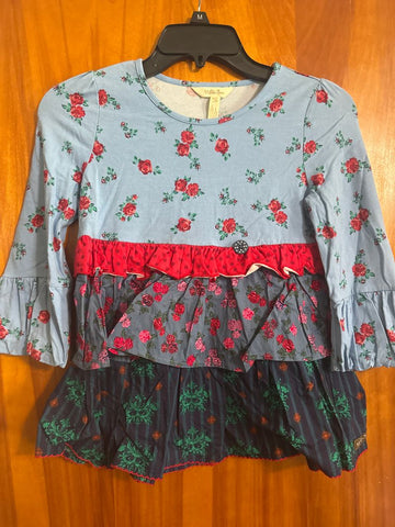 Matilda Jane Floral ruffled quarter sleeve 10