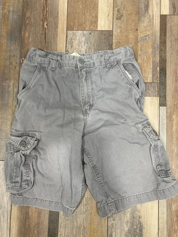 Faded Glory - Gray shorts has adjustable elastic waist 16
