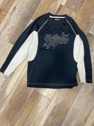 Old Navy Navy blue & White long sleeve shirt 10