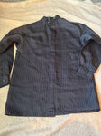 J Vital Black on black pinstripe dress shirt 12
