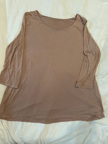 Purejill 3/4 sleeve elliptical tee rayon Women's - M