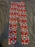 Leggings, red and pink mandala design 7