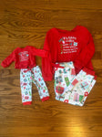 American Girl Matching Christmas PJ set 4T/4