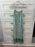 Simplee Teal tan floral dress Women's - S