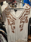 White sequin top  Women's XL 16