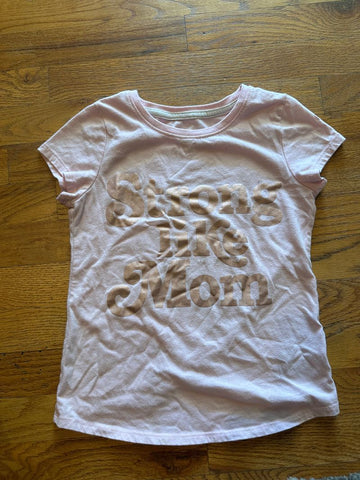 Wonder nation M 7/8 cotton pink Strong Like Mom small spot should wash out 8