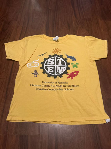 CCPS t-shirt CCPS STEM Camp Tshirt, design shows some wear 10