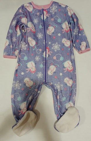 Steve Sleeper Purple Snowman - wash wear 2T