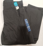 NEW Basic Editions Sz 14 Husky Relaxed Black Jeans 14