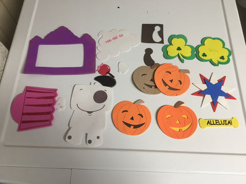 Misc. Foam pieces - some have magnets on back Arts-Crafts-Hobbies